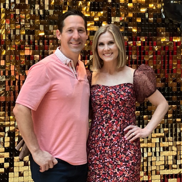 French Connection Clara Floral Off the Shoulder Puff Sleeve Dress size 6 Midi - Picture 9 of 9